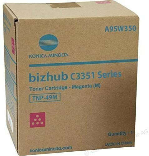Laserkasetti Konica Minolta TNP-49M A95W350 magenta värikasetti