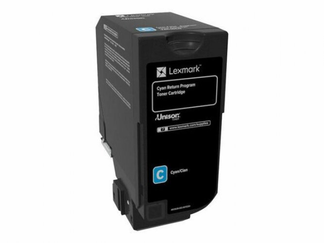 Laserkasetti Lexmark 74C20C0 cyan värikasetti