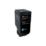 Laserkasetti Lexmark 74C2HCE syaani