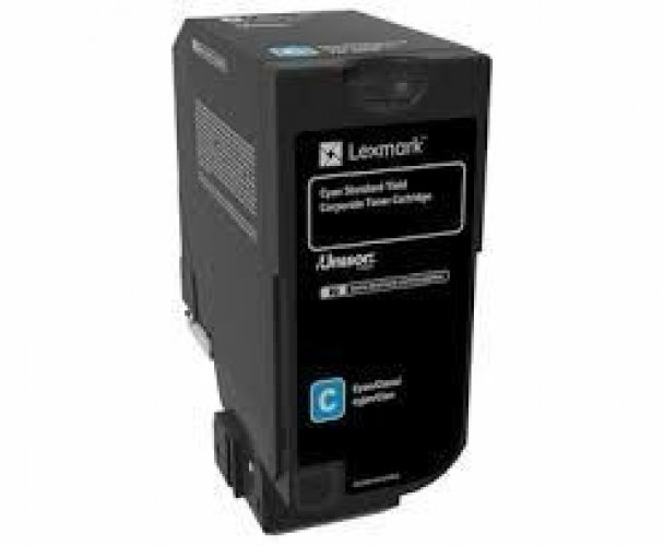 Laserkasetti Lexmark 74C2SCE cyan värikasetti