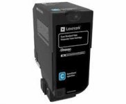 Laserkasetti  Lexmark 74C2SCE cyan värikasetti
