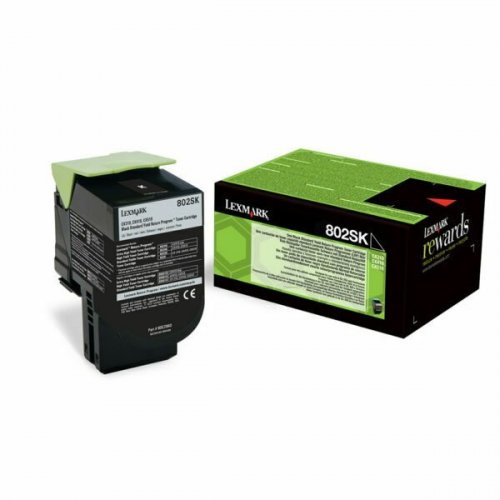 Laserkasetti Lexmark 80C2SKE musta värikasetti