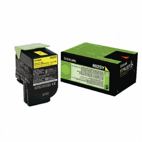 Laserkasetti Lexmark 80C2SYE keltainen värikasetti