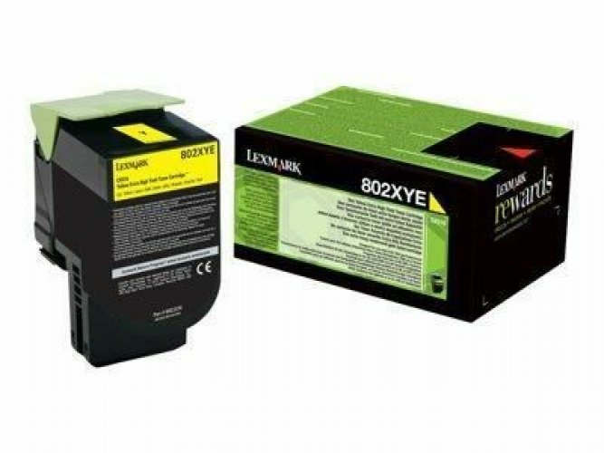 Laserkasetti Lexmark 80C2XYE keltainen värikasetti