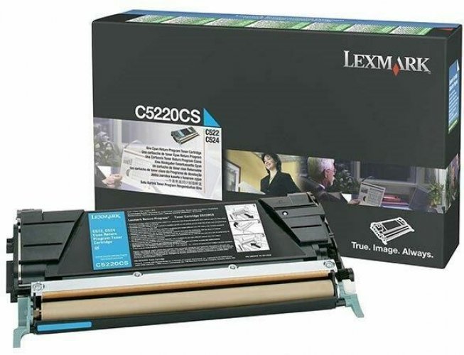 Laserkasetti Lexmark C5220CS cyan värikasetti