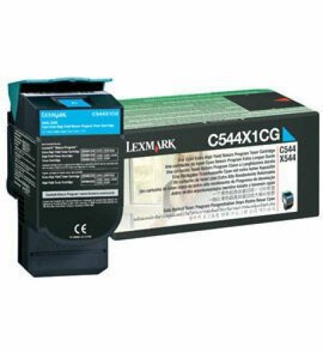Laserkasetti Lexmark C544X1CG cyan värikasetti