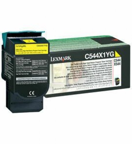 Laserkasetti Lexmark C544X1YG keltainen värikasetti
