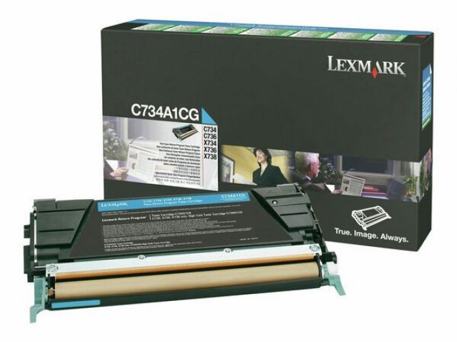 Laserkasetti Lexmark C734A1CG cyan värikasetti