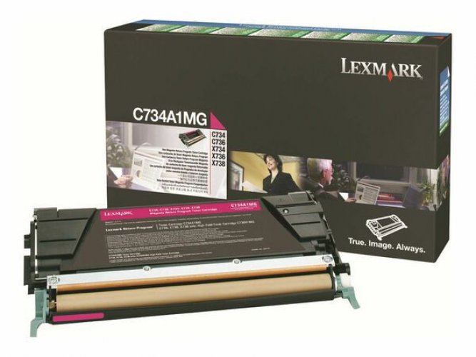 Laserkasetti Lexmark C734A1MG magenta värikasetti