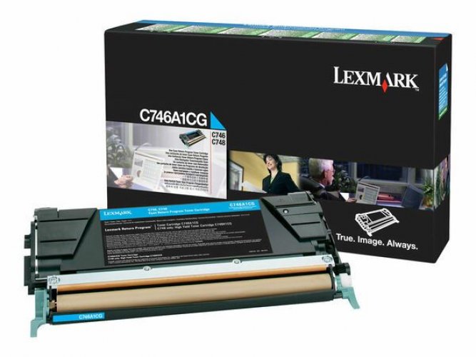 Laserkasetti Lexmark C746A1CG cyan värikasetti
