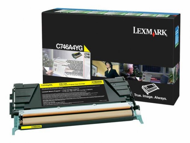 Laserkasetti Lexmark C746A1YG keltainen värikasetti