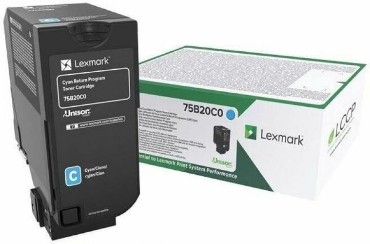 Laserkasetti Lexmark CX727 75B0020 cyan värikasetti