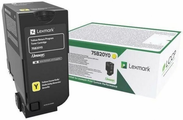 Laserkasetti Lexmark CX727 75B0040 keltainen värikasetti