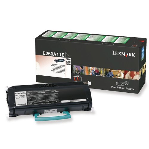 Laserkasetti Lexmark E260A11E musta