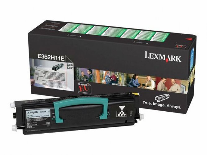 Laserkasetti Lexmark E352H11E musta värikasetti