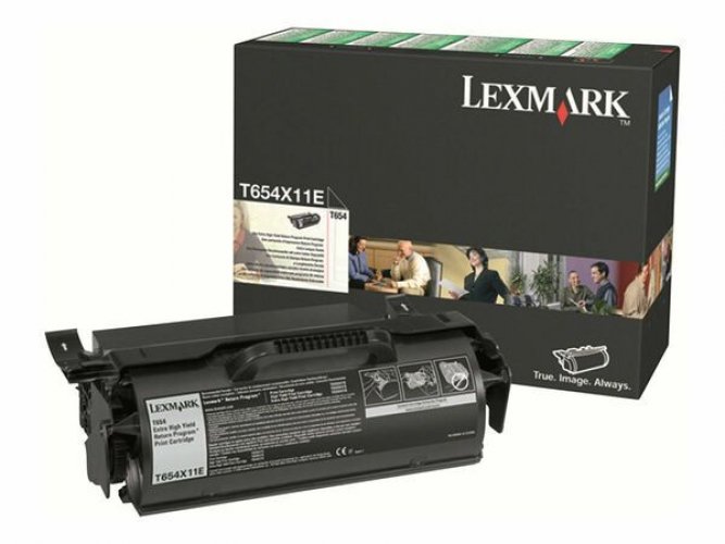 Laserkasetti Lexmark T654X11E musta värikasetti