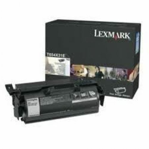 Laserkasetti Lexmark T654X31E musta värikasetti
