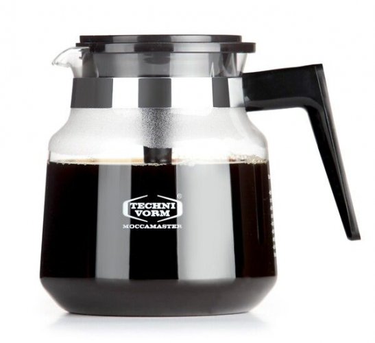 Moccamaster lasikannu 1,25 L musta kahva