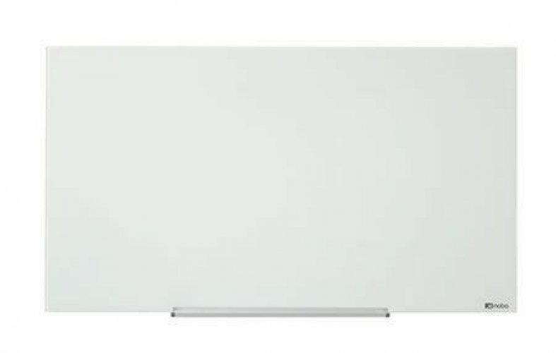 Lasitaulu valkoinen Nobo Diamond 120x90 cm on magneettinen lasinen valkotaulu kynäkourulla edulliseen hintaan