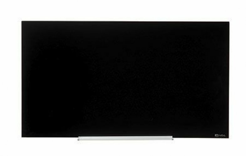 Lasitaulu Nobo Diamond 90x60 cm musta magneettinen lasikirjoitustaulu kynäkourulla edullinen hinta