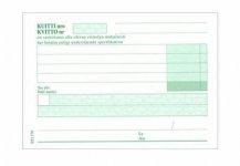 Laskulomake Kuitti-ja Ultra A6 jäljentävä+erittely, 10kpl/nip