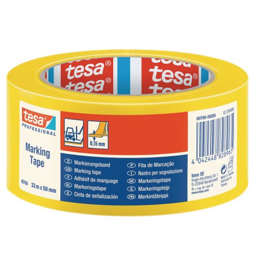 Lattiateippi Tesa® 60760 50mmx33m keltainen