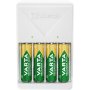 Laturi Varta Plug Charger + 4 x AA/AAA 2100mAh