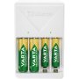 Laturi Varta Plug Charger + 4 x AA/AAA 2100mAh
