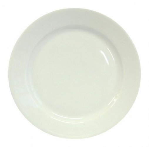 Lautanen Lubiana Base 24 cm valkoinen matala