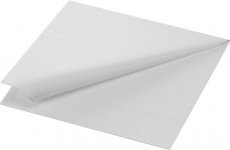 Lautasliina Duni Tissue 33x33 valkoinen 2-kerros 125kpl