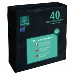 Lautasliina exacompta 38x38 musta 40kpl