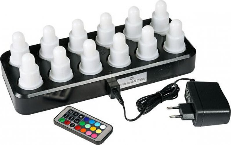 LED-kynttiläsarja moniväri 12h 70x40mm