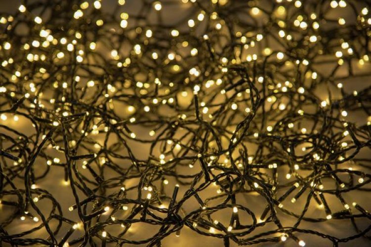 Led-valosarja 80LED lämmin valkoinen Finnlumor, musta johto