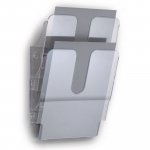 Seinäteline durable a4 pysty kirkas 2kpl