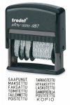 Leimasin Trodat Printy pvm + 12 vakiotekstiä (suomi)