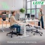 Leitz pöytäsermi 70x60 cm korkeussäädettä harmaa