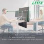 Leitz pöytäsermi 70x80cm korkeussäädettävä harmaa