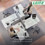 Leitz pöytäsermi 70x80cm korkeussäädettävä harmaa