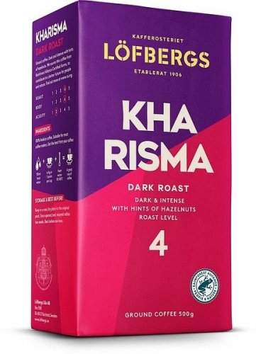 Löfbergs kahvi Kharisma 500 g tumma paahto