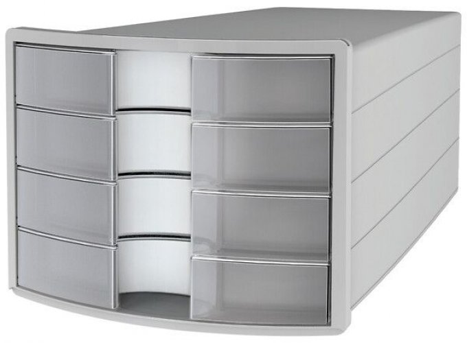 Lomakelaatikosto HAN IMPULS 4-osainen harmaa/kirkas