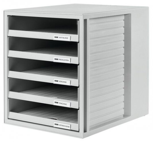 Lomakelaatikosto Han Schrank-set 5-osainen harmaa