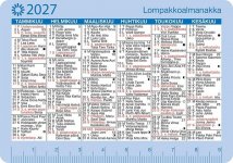 Lompakkoalmanakka 2027