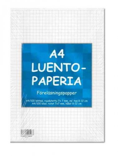 Luentopaperi A4/100 SK reiitys 8-12cm 100 arkkia