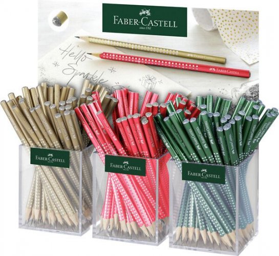 Lyijykynä Display Faber-Castell Sparkle 3 eri väriä