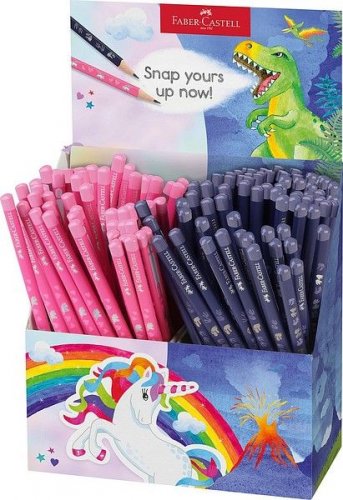 Lyijykynä Display Unicorn & dinosaur 2 väriä