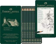 Lyijykynä Faber-Castel Art-Set 9000/8B-2H 12kpl