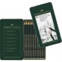 Lyijykynä Faber-Castell 9000 Design-Set 5B-5H, 12 kynää