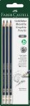 Lyijykynä Faber-Castell HB Goldfaber 3 kynää, 3kpl/pak