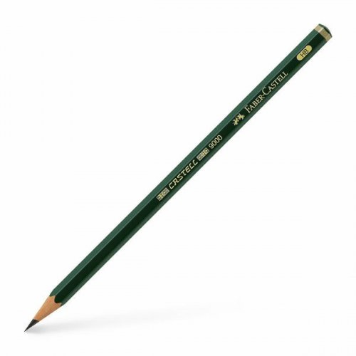 Lyijykynä Faber-Castell 9000 HB on lyijykynien parasta laatua, legendaarinen graafikoiten ja harrastajien työkalu, katkeamaton lyijy, ekologinen lakkaus