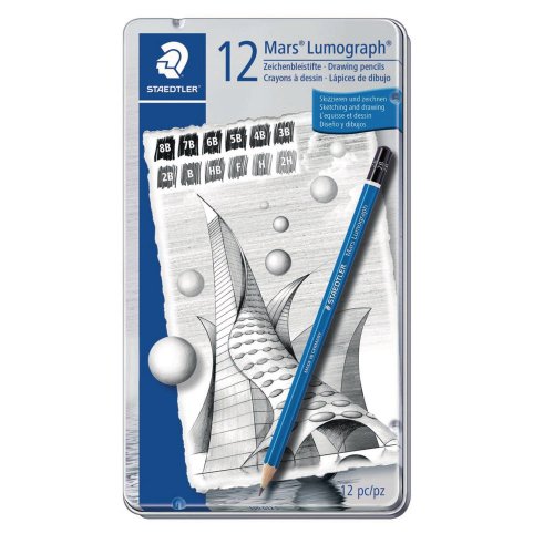 Lyijykynä Staedtler lumograph 100 g12s 12kpl